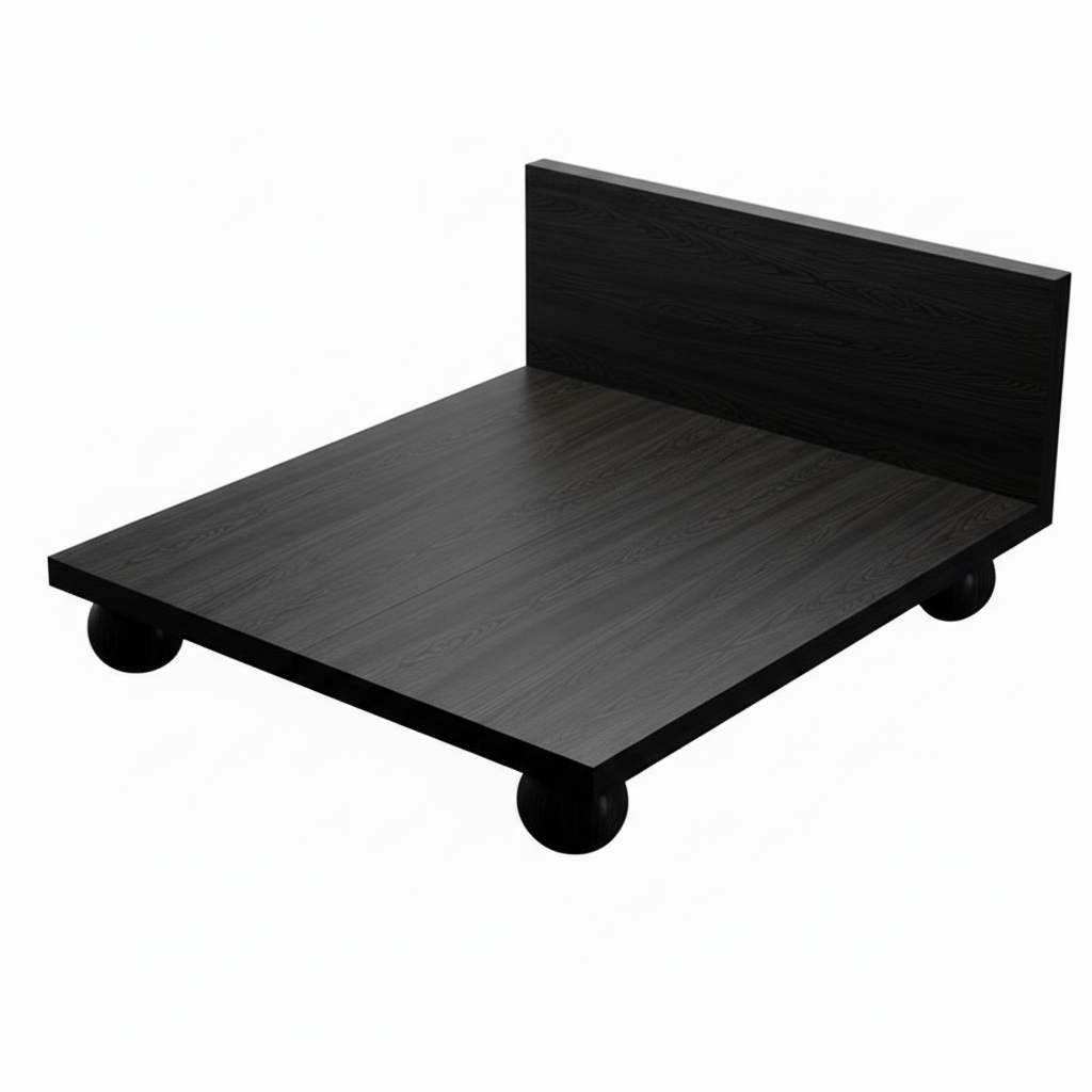 LETTO CON STRUTTURA ORBITALE IN LEGNO MASSELLO | HLMPGH01