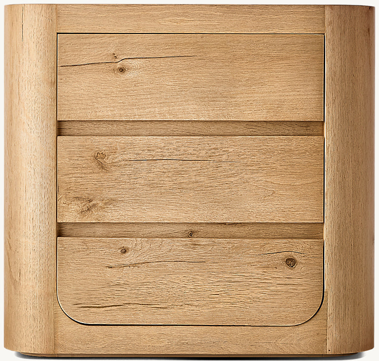 The Artisan Oak Nightstand | Three Drawers