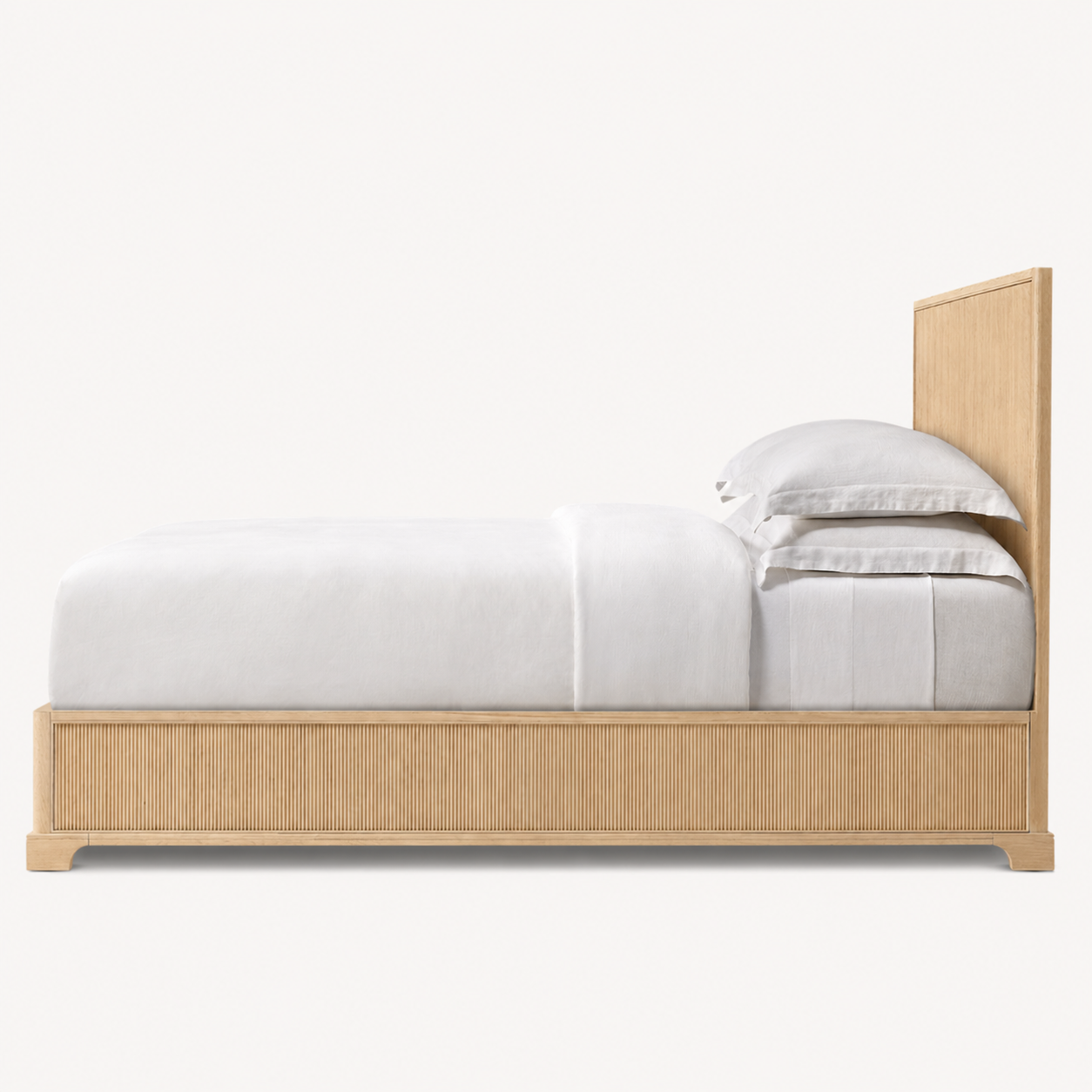 The Havre Reeded Panel Bed | Solid European Oak