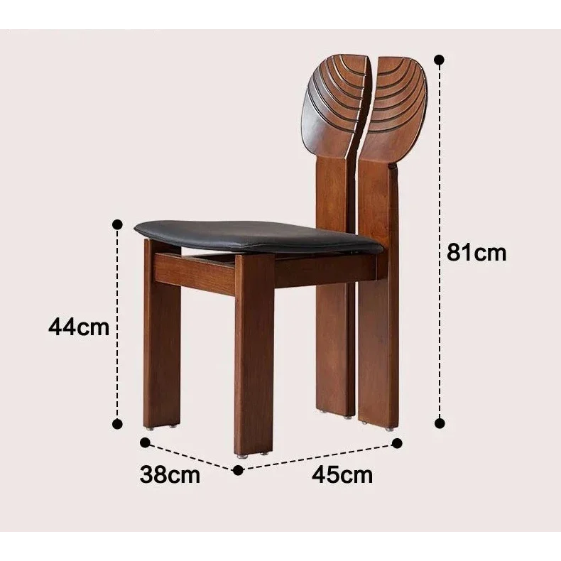Africa Chair Tobia Afra Scarpa Designer Wood Chairs for Living Room Dining