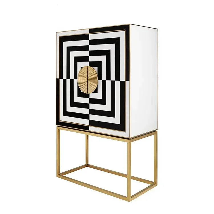 Black and White Geometric Furniture | Eclectic Interior Design