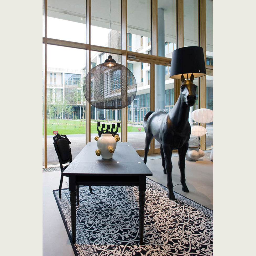 Black Horse Floor Lamp | Sculpture Lamps for Luxury Interiors