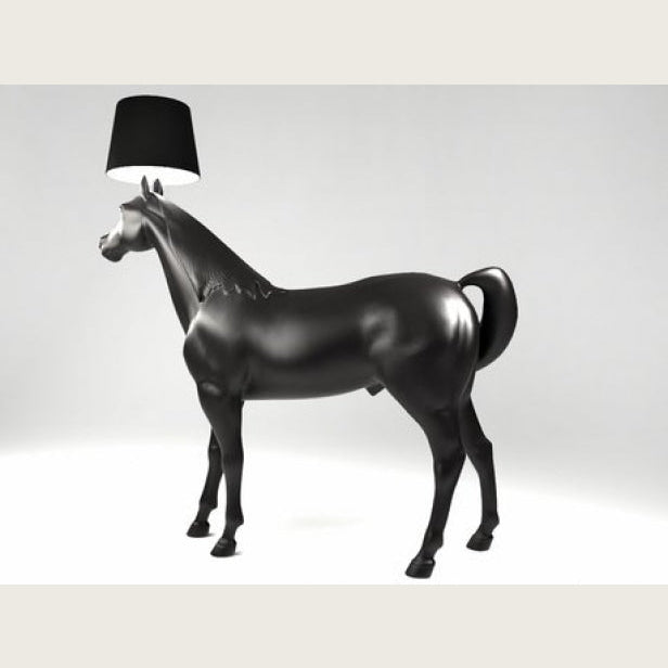 Black Horse Floor Lamp | Sculpture Lamps for Luxury Interiors