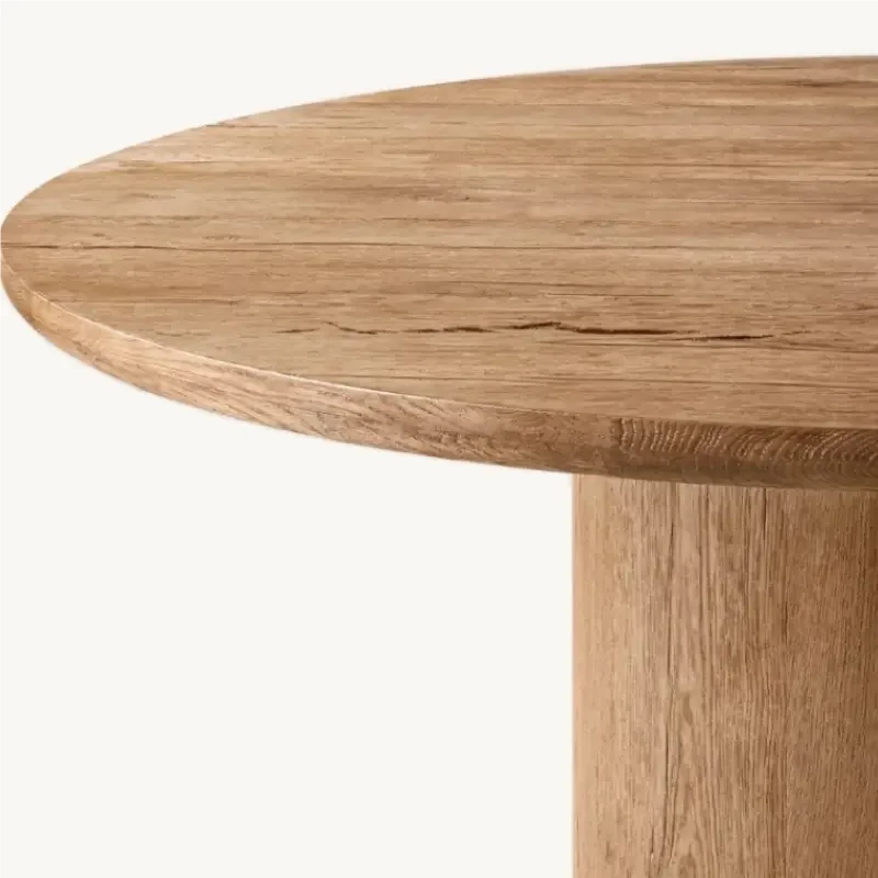 Ciro Grande Solid Wood Round Dining Table | Luxury Interiors