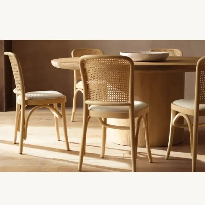 Ciro Grande Solid Wood Round Dining Table | Luxury Interiors