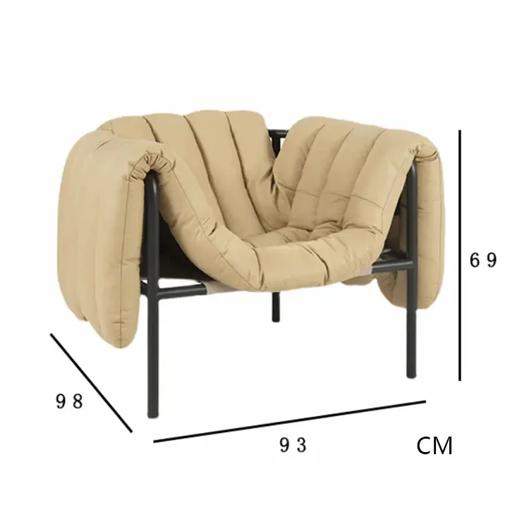 Corby Lounge Chair | Modern Upholstered with Metal Frame | Luxury Interiors