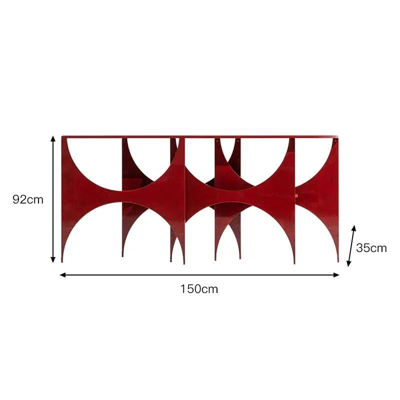 Geometric Console Table with Bold Architectural Design | Eclectic Interiors