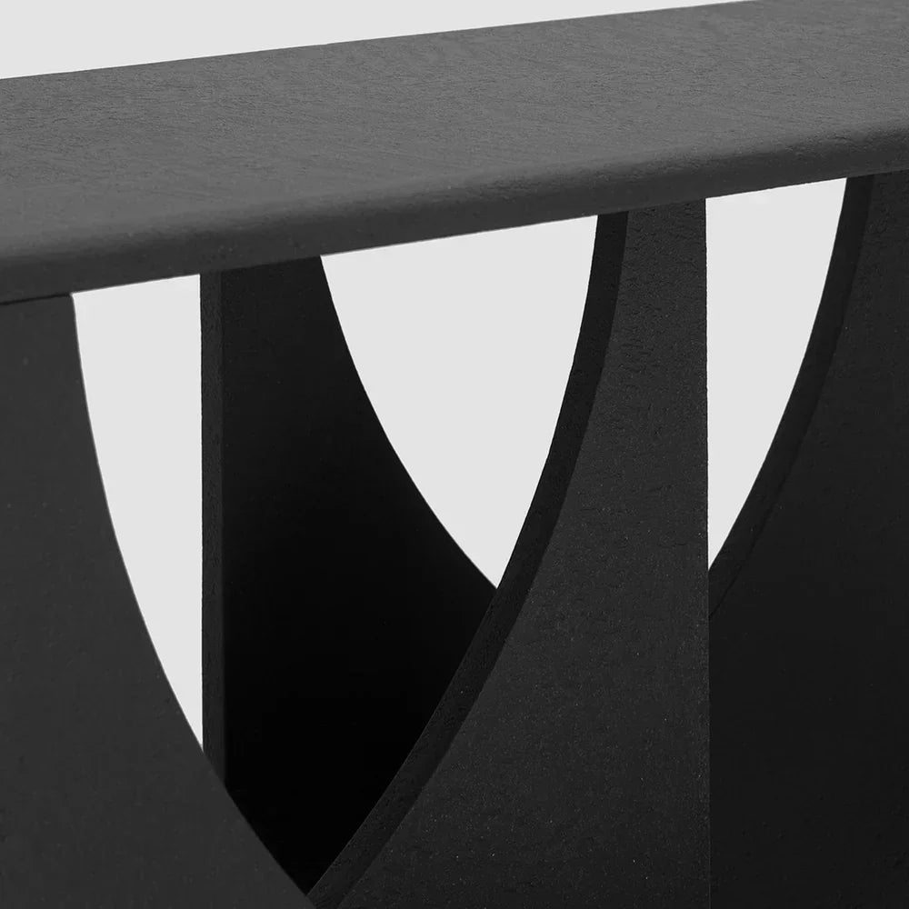 Geometric Console Table with Bold Architectural Design | Eclectic Interiors