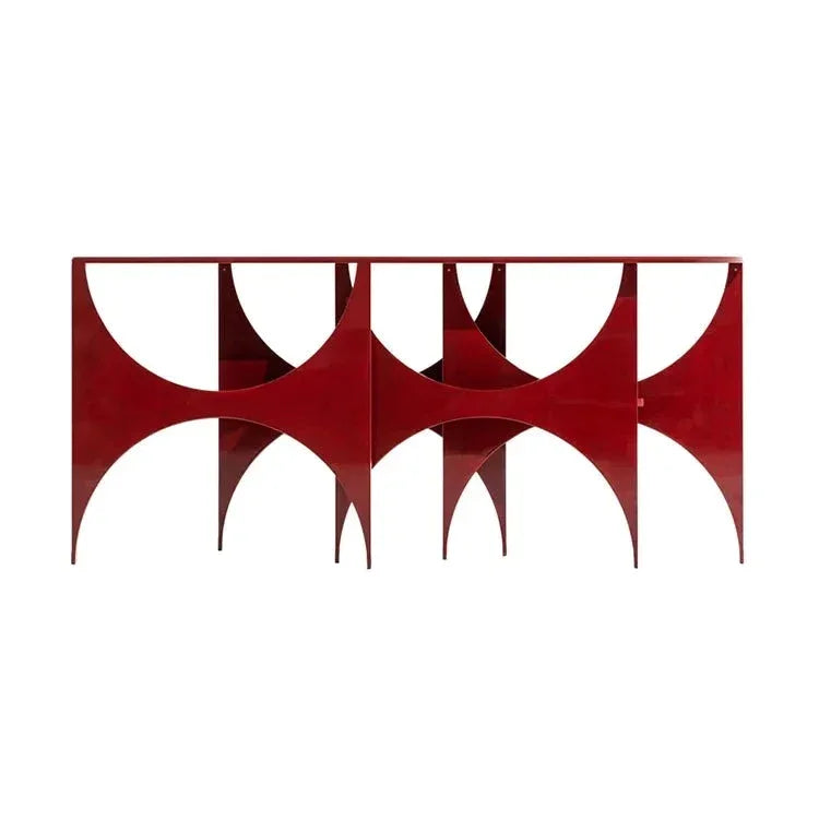 Geometric Console Table with Bold Architectural Design | Eclectic Interiors