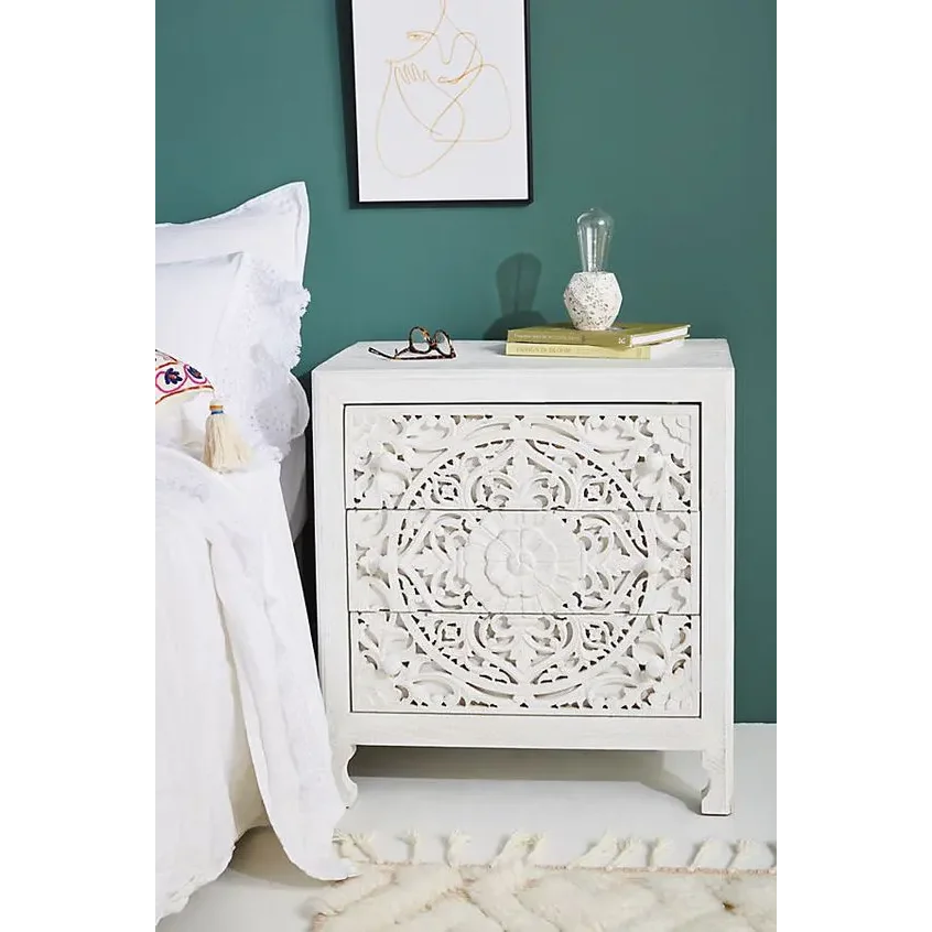 Hand-carved Black Wooden Cabinet Collection for Luxurious Interiors