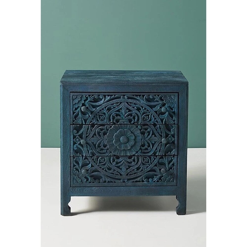 Hand-carved Black Wooden Cabinet Collection for Luxurious Interiors