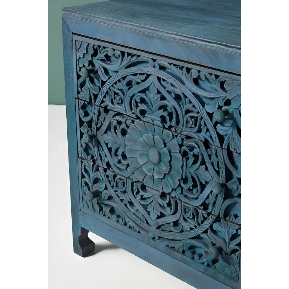 Hand-carved Black Wooden Cabinet Collection for Luxurious Interiors
