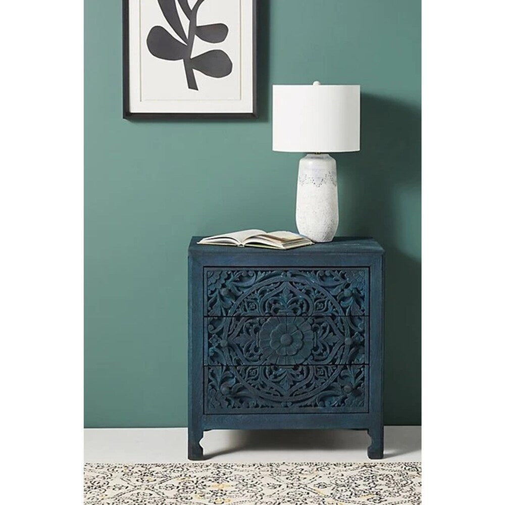 Hand-carved Black Wooden Cabinet Collection for Luxurious Interiors