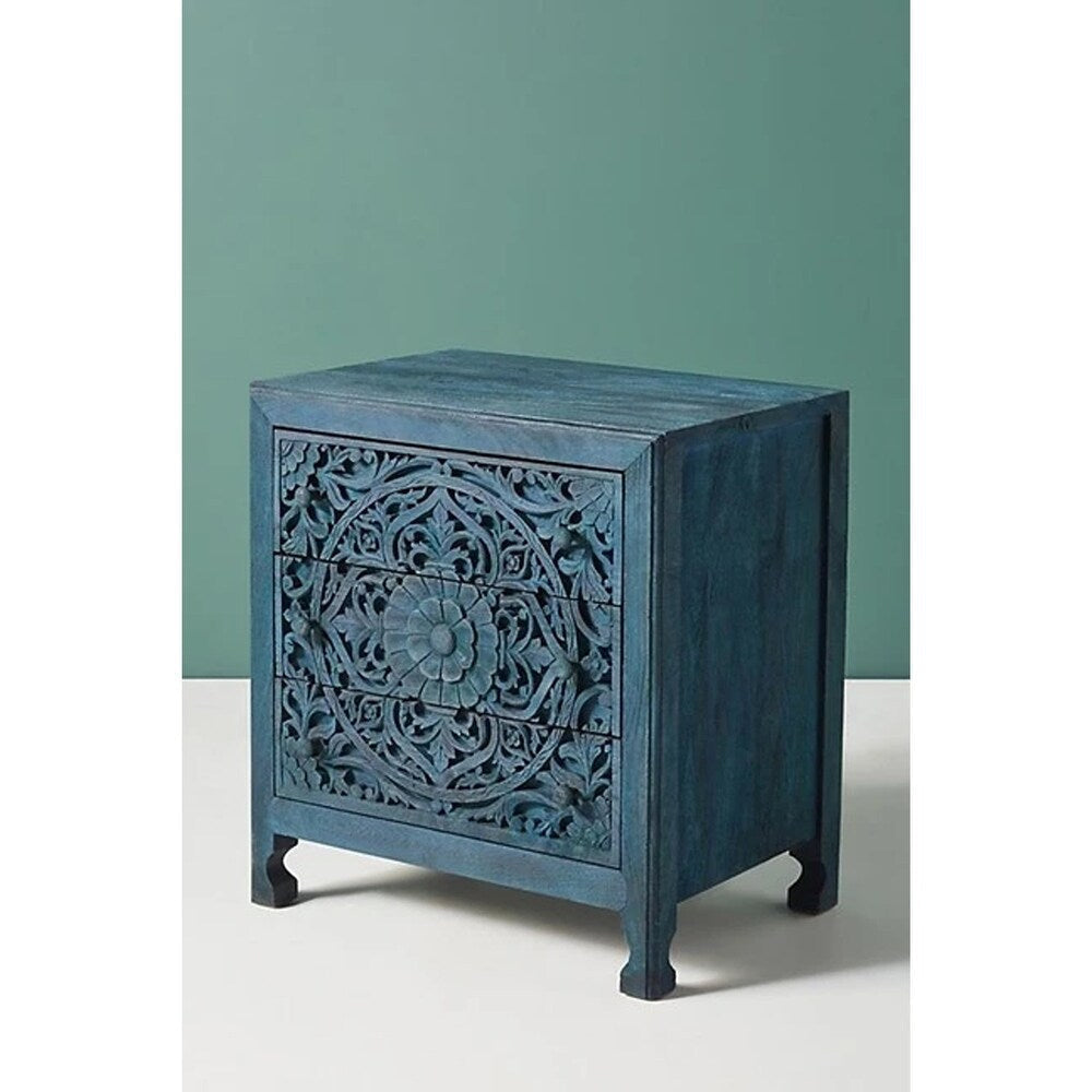 Hand-carved Black Wooden Cabinet Collection for Luxurious Interiors