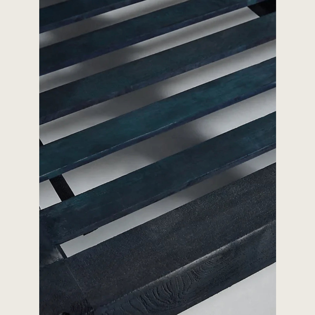 Hand-carved Mandala Bed Frame – Solid Wood King/queen Size