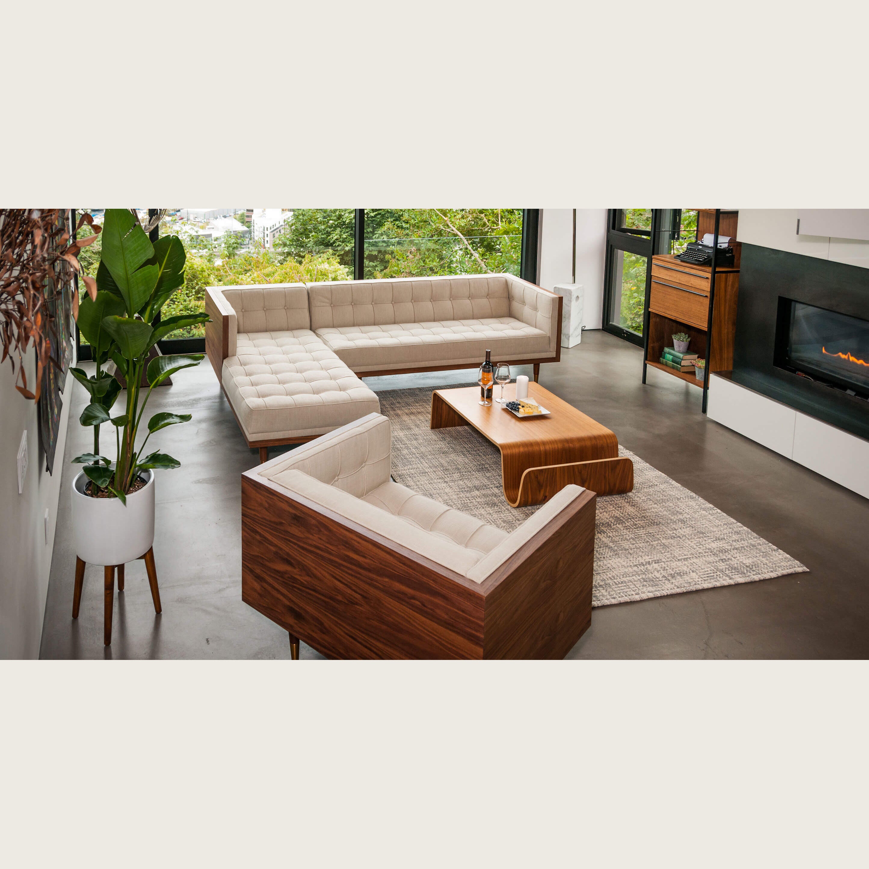 Japandi Scando Wood Coffee Table – Luxury Minimalist Centerpiece for Modern interiors