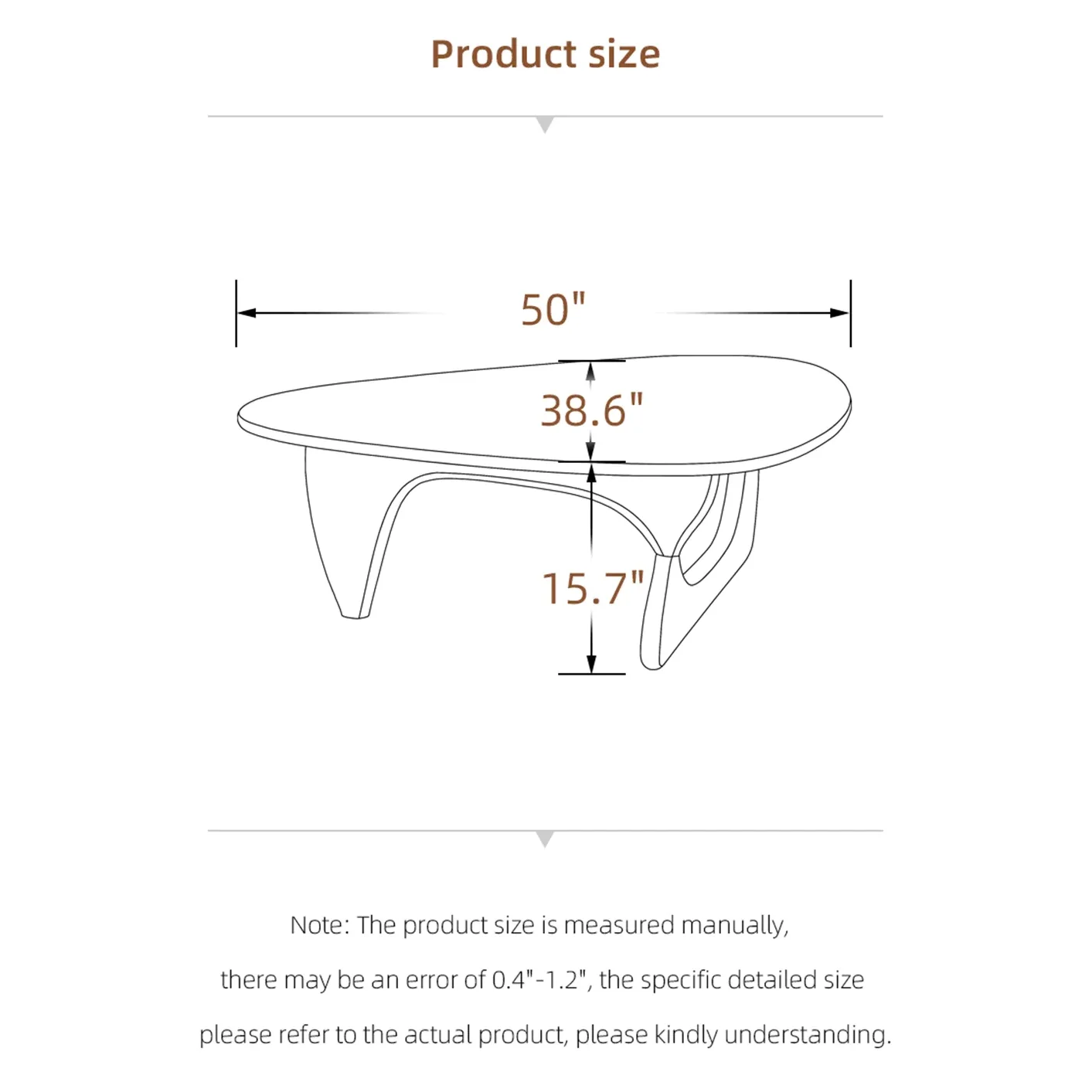 Mid-century Modern Glass Coffee Table with Solid Wood Base – Minimalist Design for Living Rooms