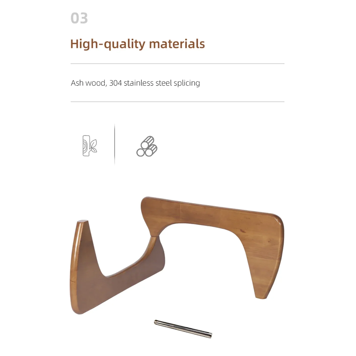 Mid-century Modern Glass Coffee Table with Solid Wood Base – Minimalist Design for Living Rooms