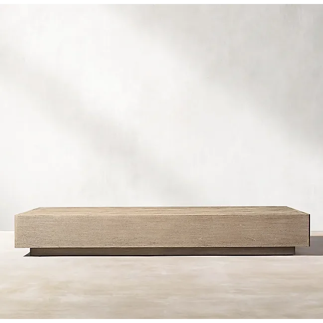 Minimalist Low-profile Wooden Coffee Table – Modern Serenity