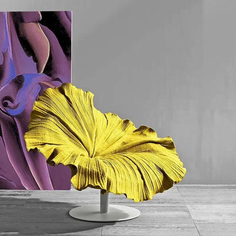 Modern Accent Chair - Flower Design Unique Statement Living Room Furniture | Luxury Interiors