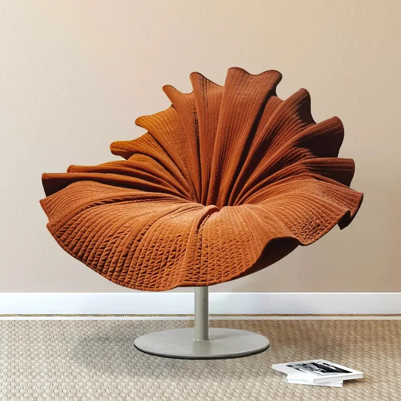Modern Accent Chair - Flower Design Unique Statement Living Room Furniture | Luxury Interiors