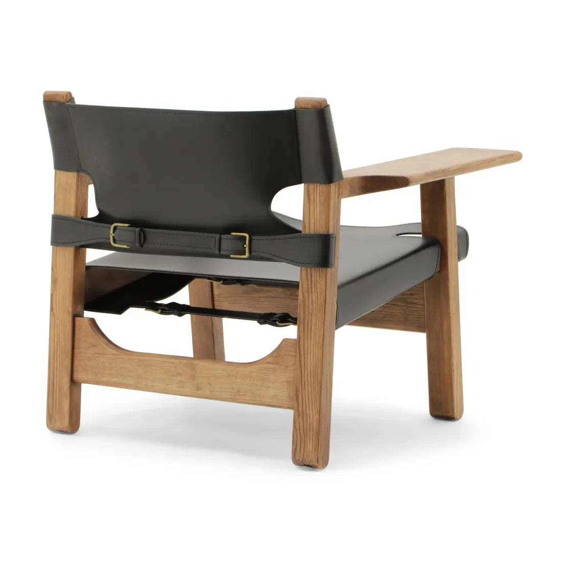 Modern Designer Armchair with Premium Leather and Oak Frame | Minimalism Interiors