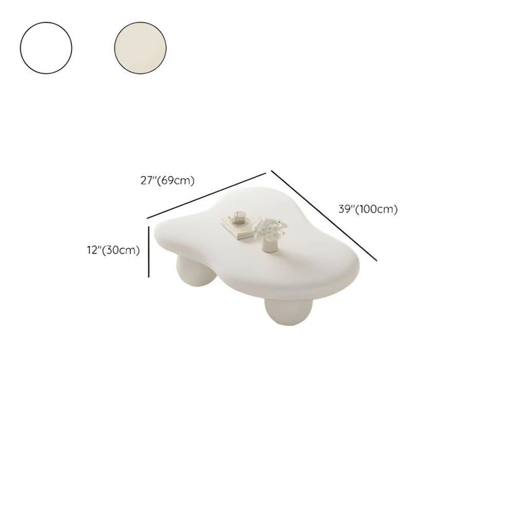 Wabi-sabi Pine Wood Coffee Table – Modern Minimalist Design with Organic curved shape