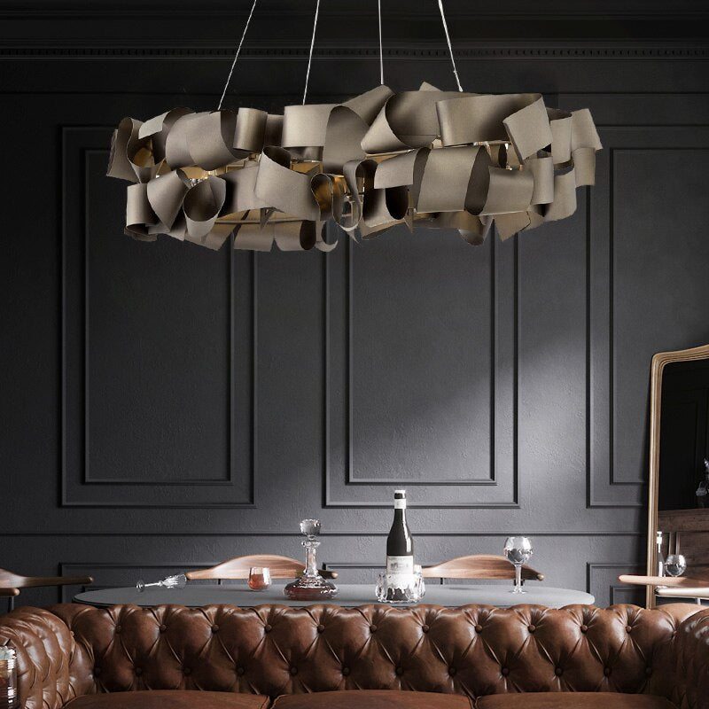 Modern Ribbon Chandelier - Ceiling Lamps for Living Room