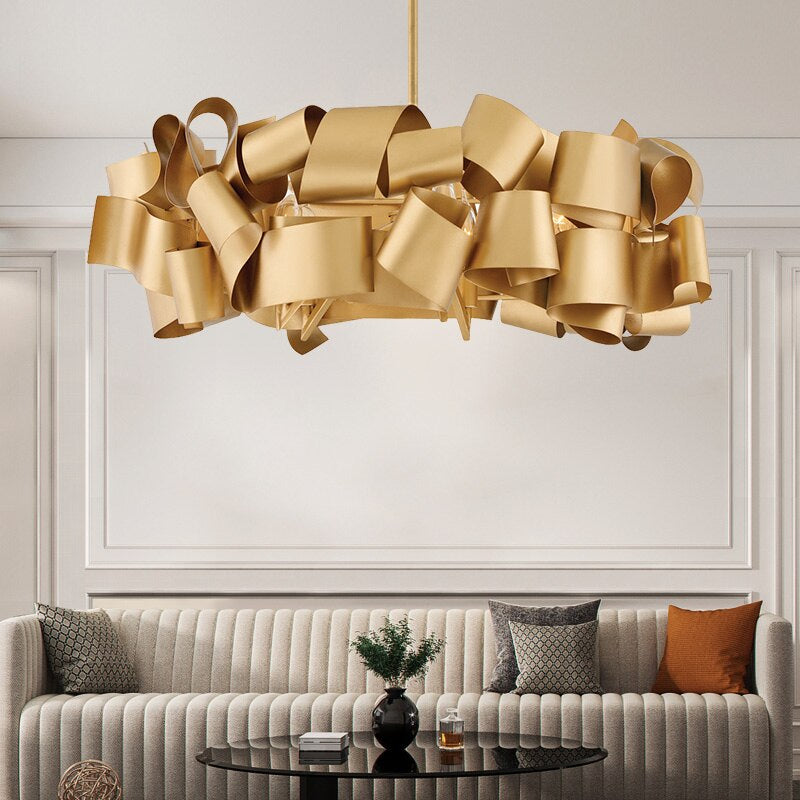 Modern Ribbon Chandelier - Ceiling Lamps for Living Room