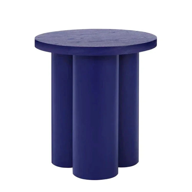 Modern Round Side Tables with Sculptural Base | Luxury Interiors