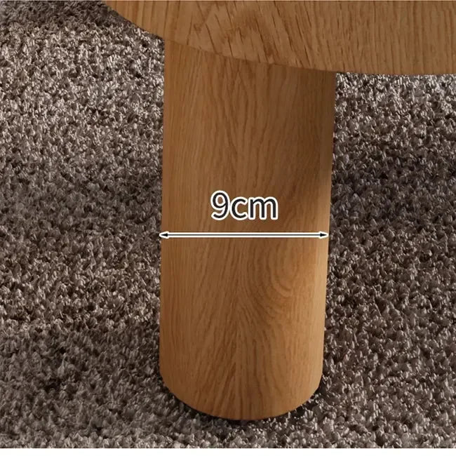 Organic Modern Coffee Table with Freeform Wooden Top | Luxury Interior Design