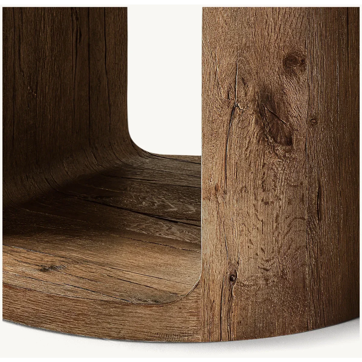 Modern Round Solid Wood Dining Table – Minimalist Walnut Design With pedestal base