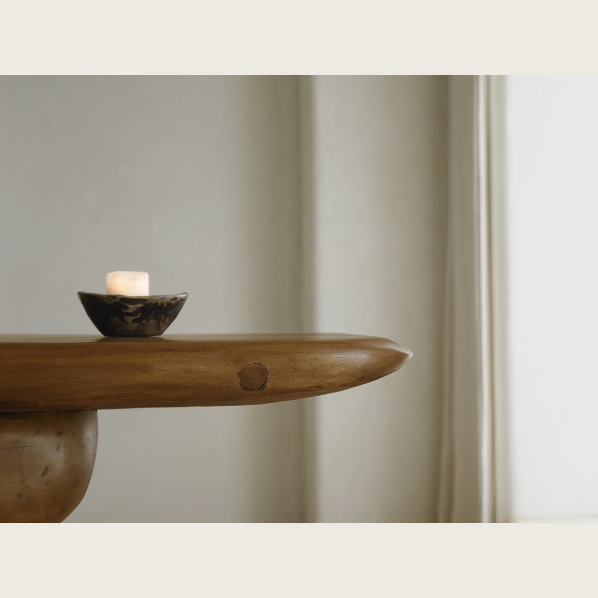 Rustic Solid Wood Console Table Organic Modern Design Entryway