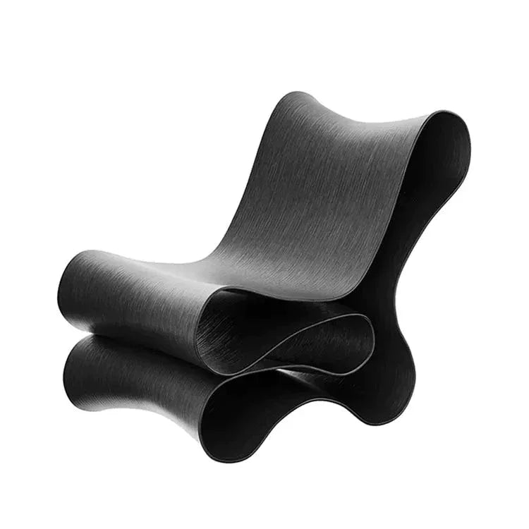 Sculptural Plywood Lounge Chair – Modern Curved Accent Seating | Luxury Interiors