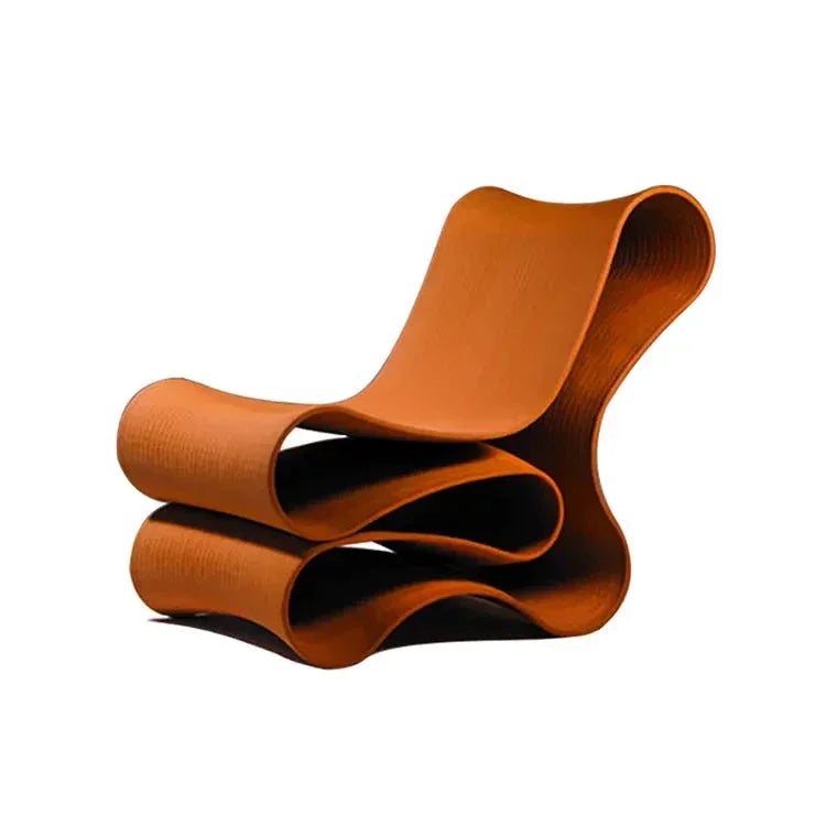 Sculptural Plywood Lounge Chair – Modern Curved Accent Seating | Luxury Interiors