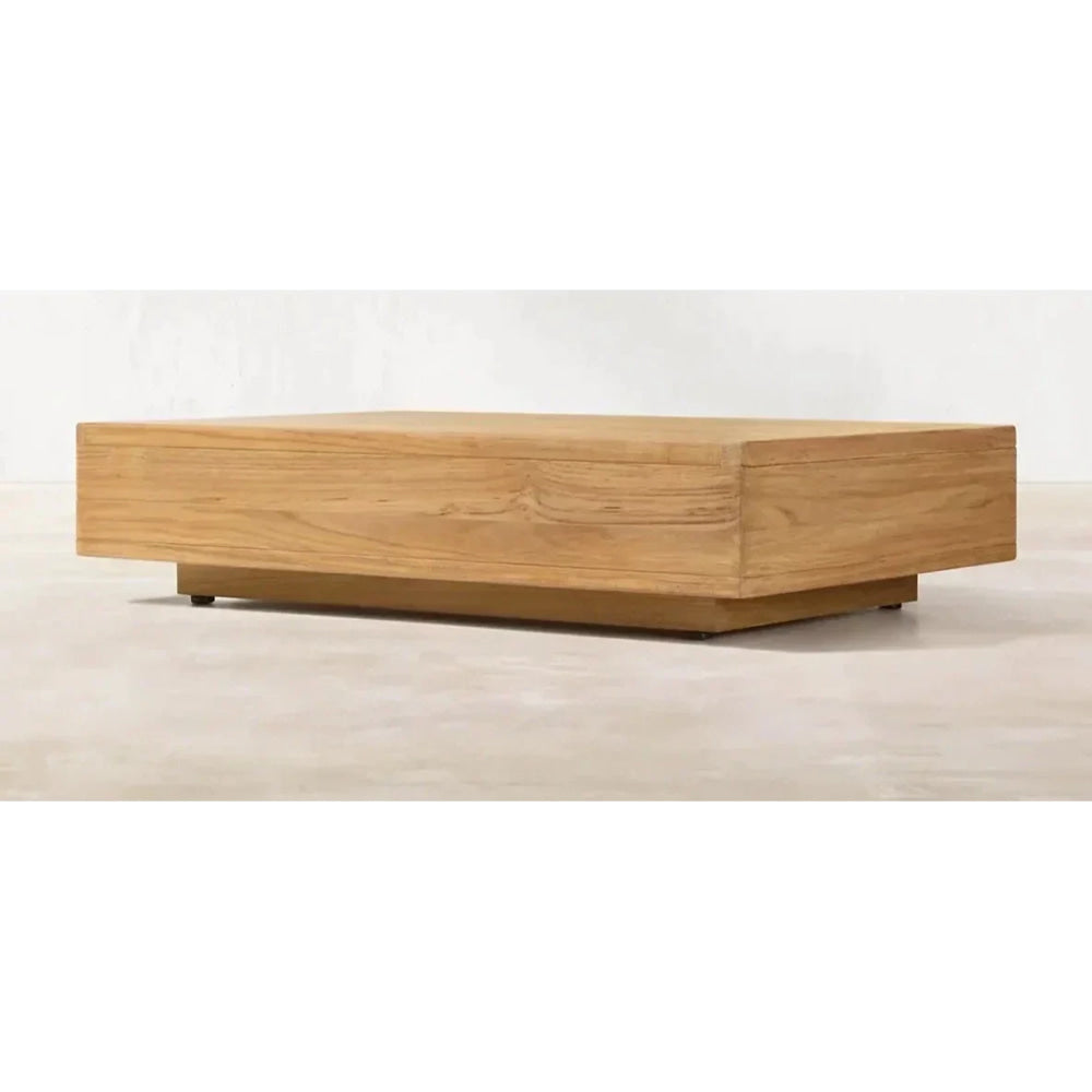 Minimalist Solid Wood Coffee Table for Living Room | Modern Minimalism
