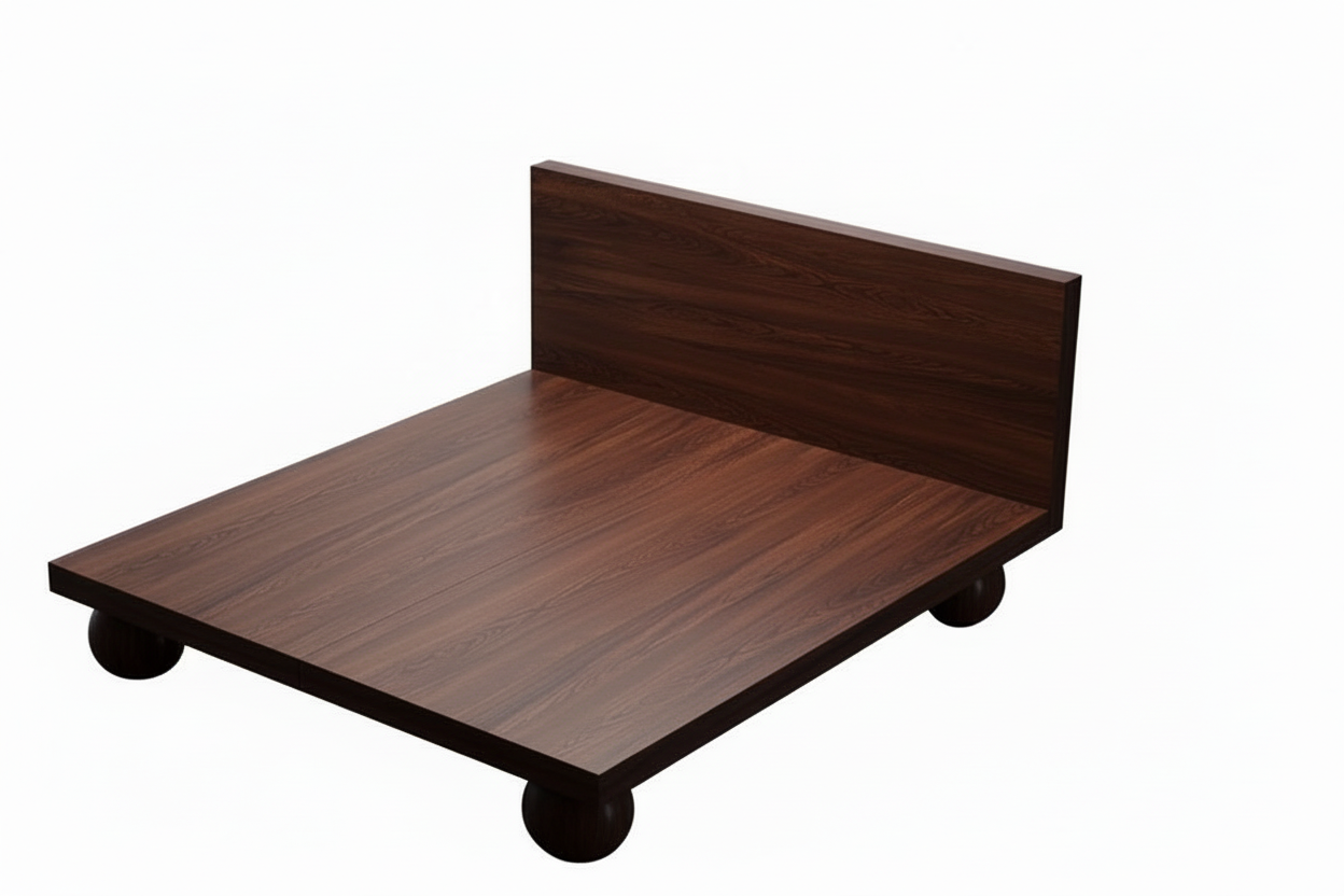 LETTO CON STRUTTURA ORBITALE IN LEGNO MASSELLO | HLMPGH01