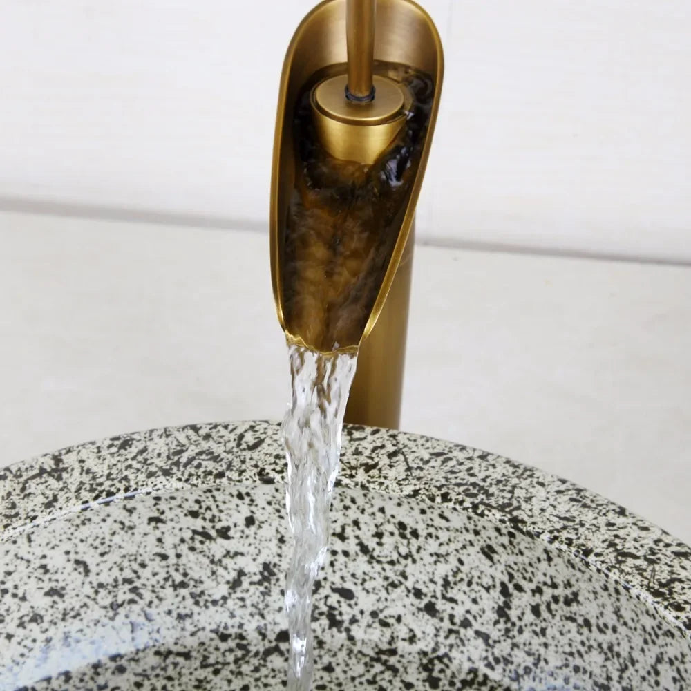 Speckled Stone Vessel Sink for Modern Bathrooms | Luxury