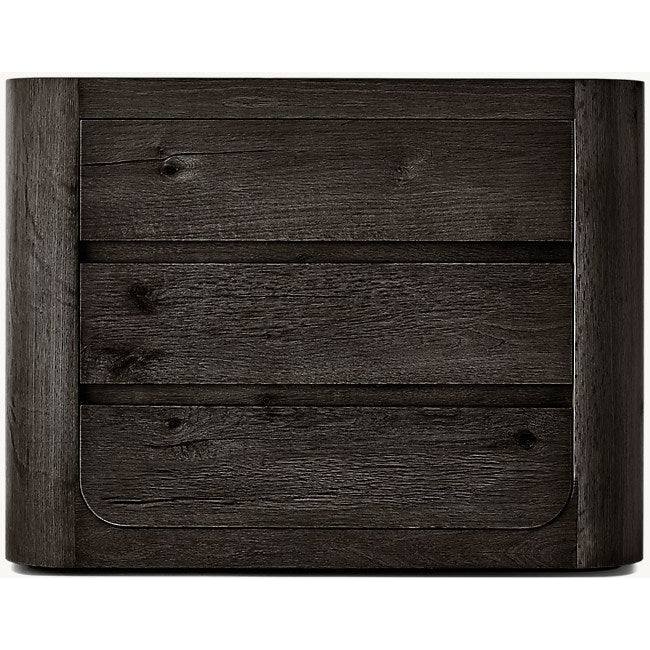The Artisan Oak Closed Nightstand | Three Drawers - Black oak / 20’’ - Nightstands