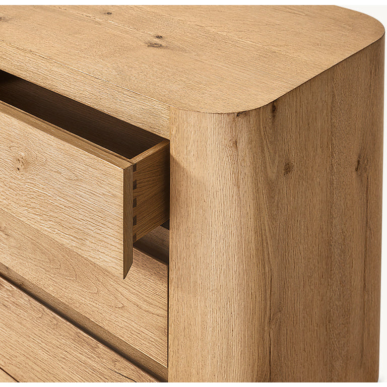 The Artisan Oak Closed Nightstand | Three Drawers - Nightstands