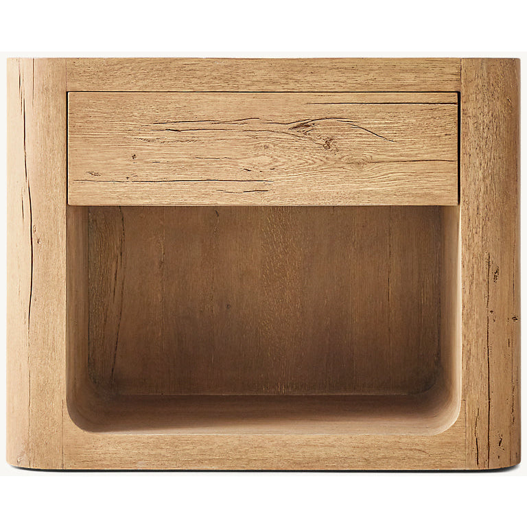 The Artisan Open Nightstand | Solid Oak & Single Drawer - Light oak / 20’’ - Nightstands