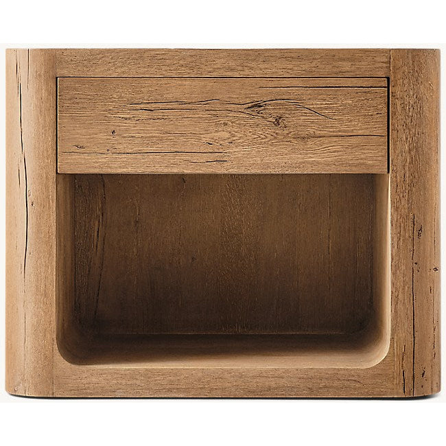 The Artisan Open Nightstand | Solid Oak & Single Drawer - Natural oak / 20’’ - Nightstands