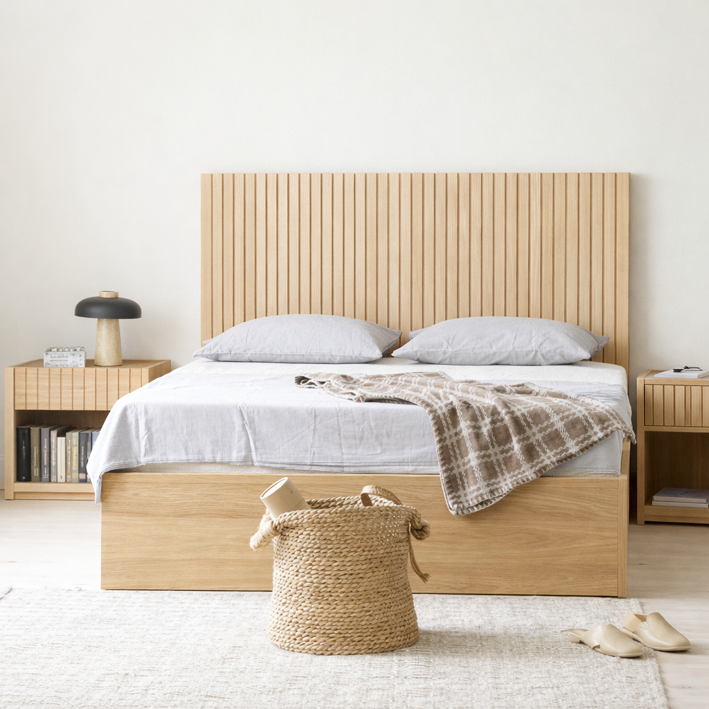 LETTO CON STRUTTURA ORBITALE IN LEGNO MASSELLO | HLMPGH01