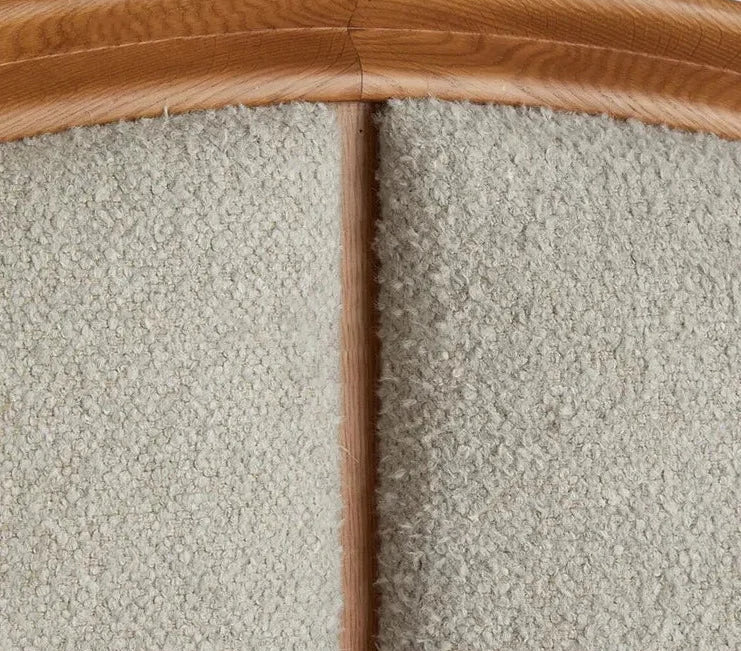 Modern Upholstered Platform Bed with Arched Headboard and Wooden Frame | King Queen | Luxury Bedroom