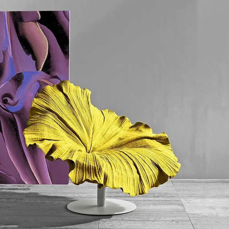Modern Accent Chair - Flower Design Unique Statement Living Room Furniture | Luxury Interiors