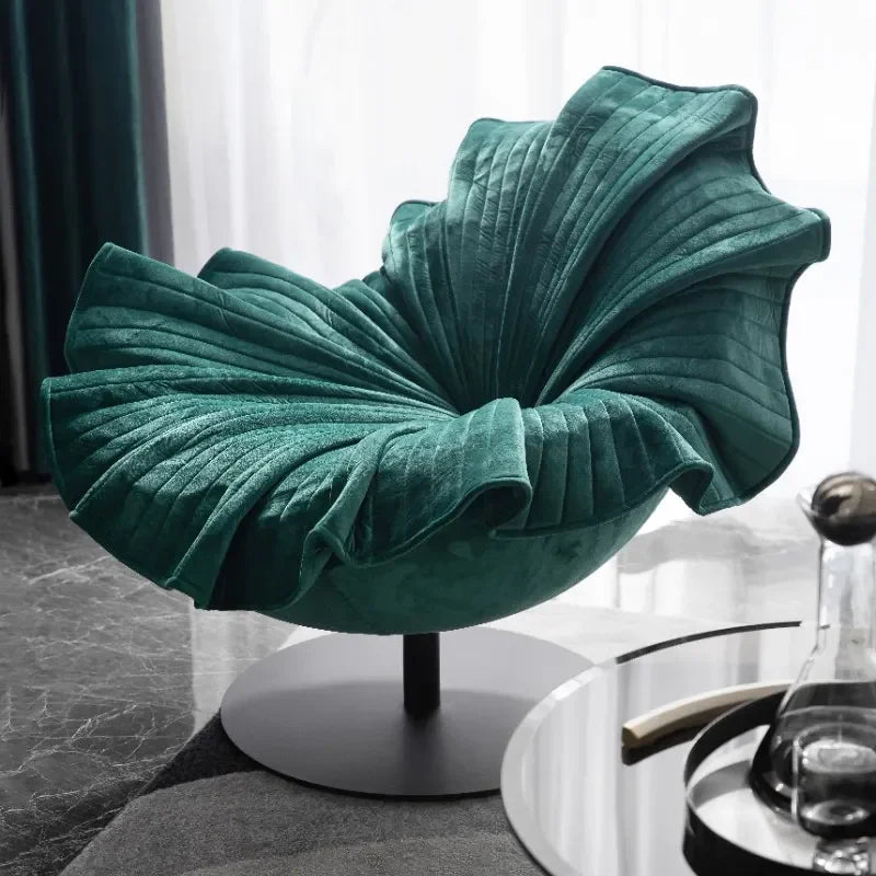 Modern Accent Chair - Flower Design Unique Statement Living Room Furniture | Luxury Interiors