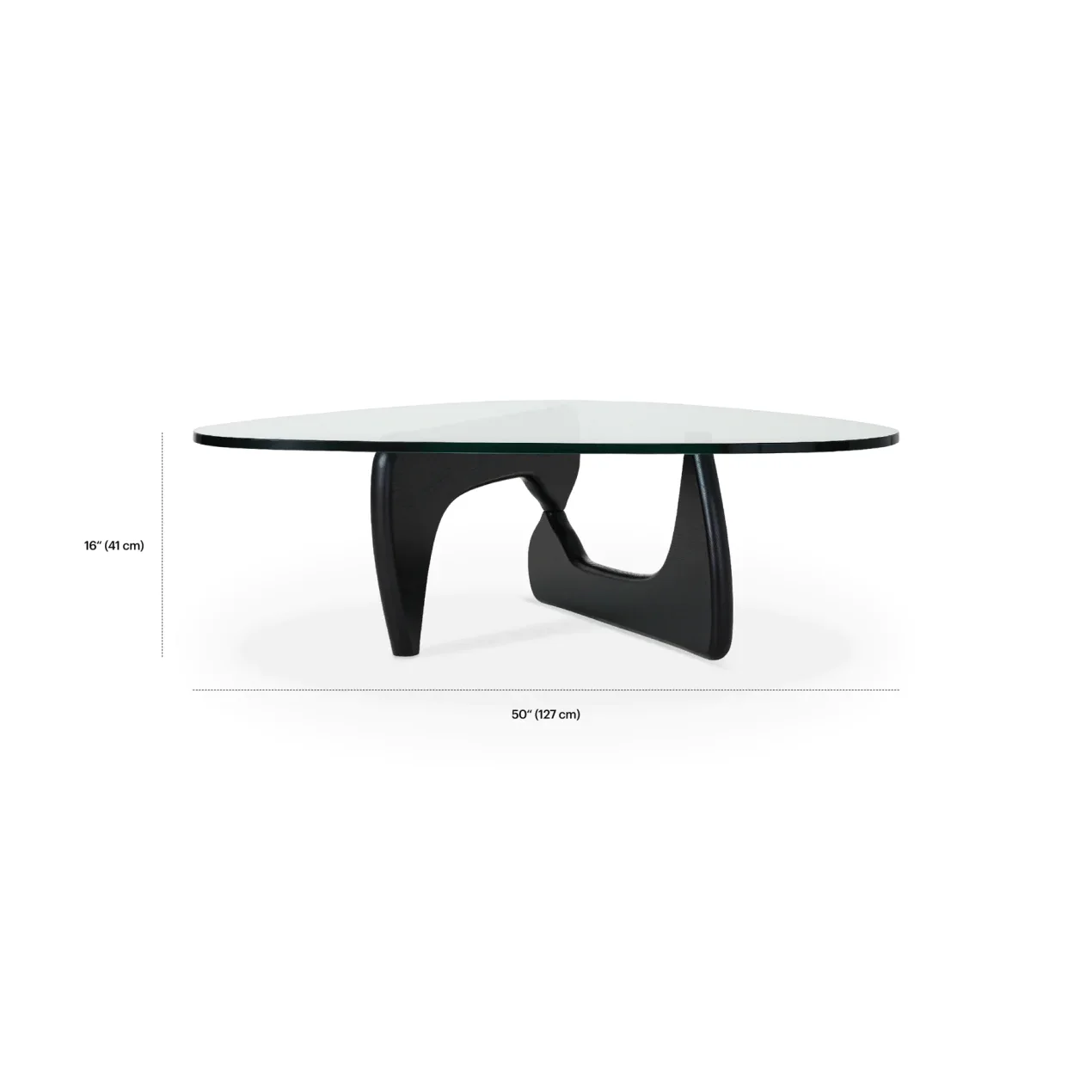 Mid-century Modern Glass Coffee Table with Solid Wood Base – Minimalist Design for Living Rooms