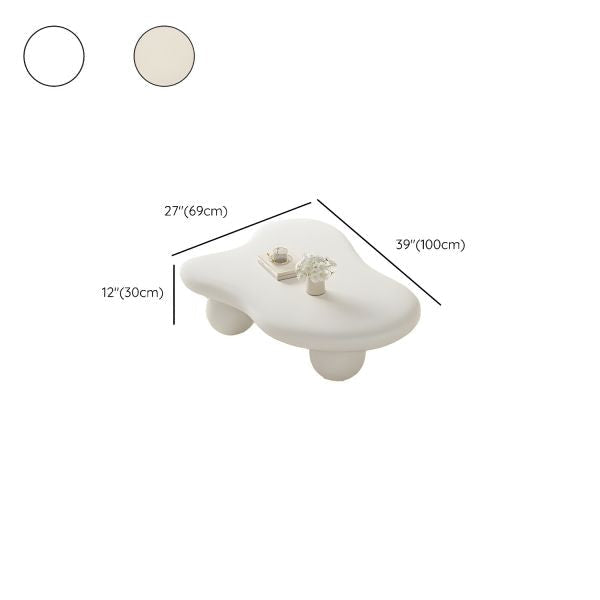 Wabi-sabi Pine Wood Coffee Table – Modern Minimalist Design with Organic curved shape