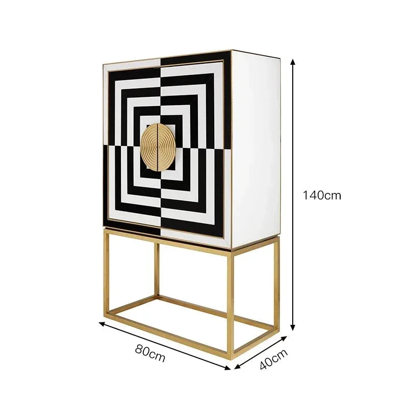 Black and White Geometric Furniture | Eclectic Interior Design