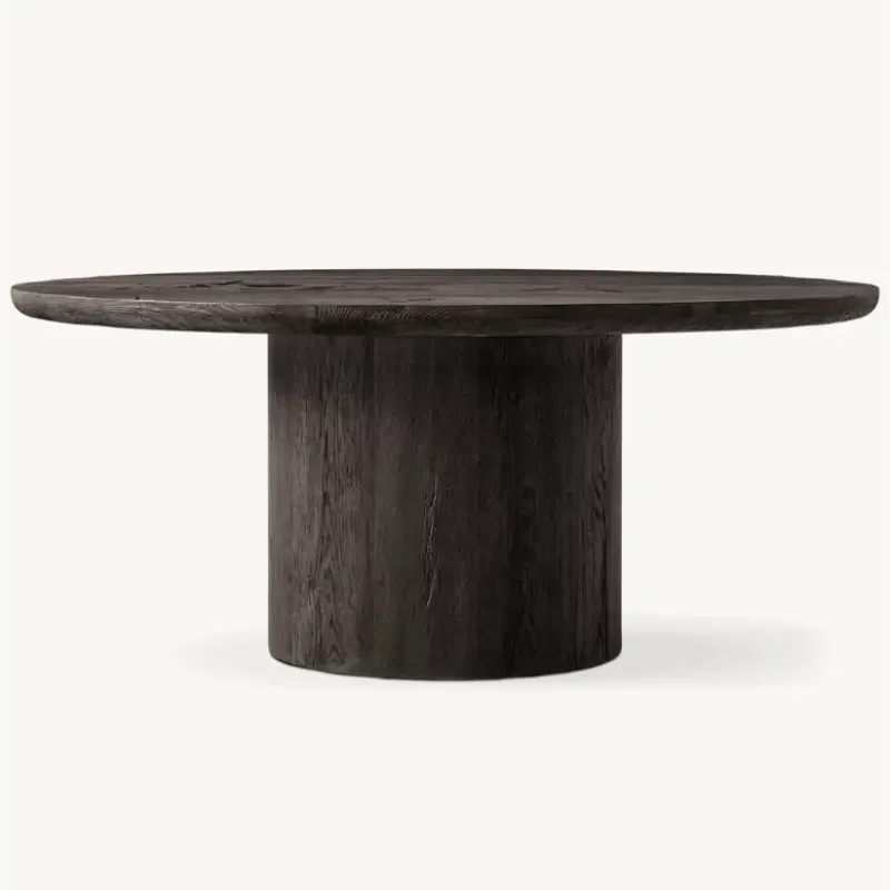 Ciro Grande Solid Wood Round Dining Table | Luxury Interiors